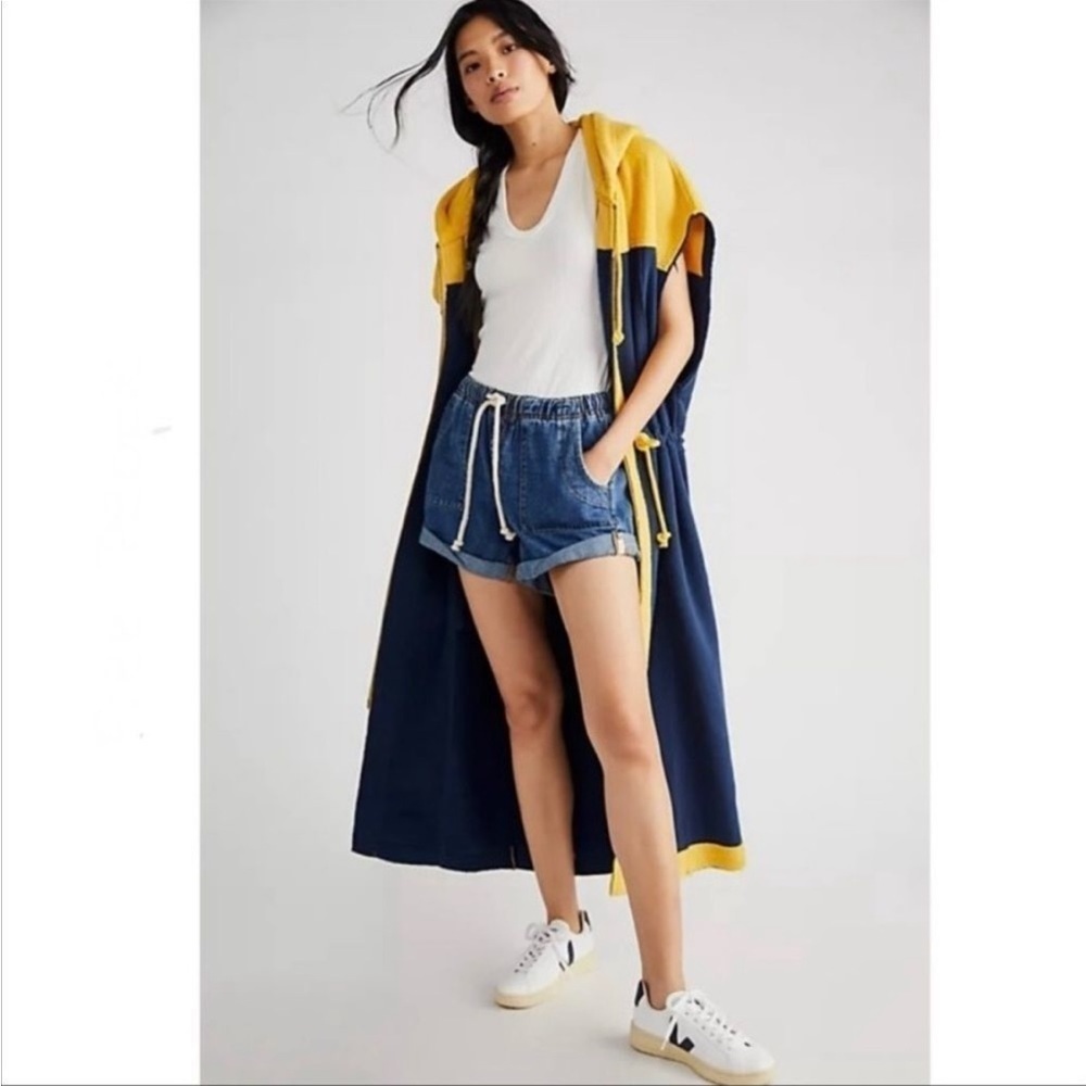 NWT Free People Cool Cool Long Vest size M